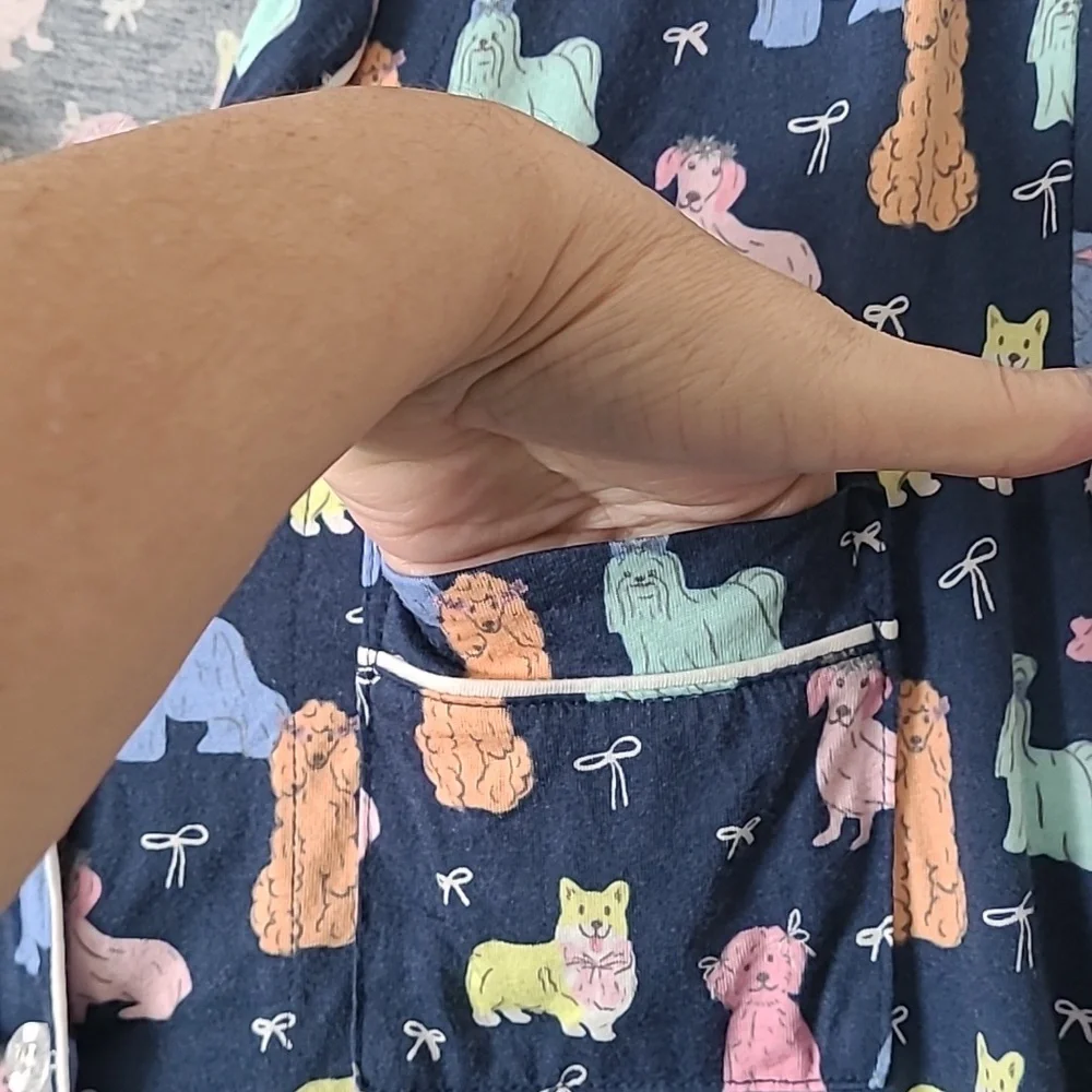 PJ Salvage Dog Print Pajama Set Medium - Picture 7 of 15